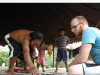 Anthropologist, Cody Ross  conducting 'rich games' research  in Emberra community, Choco, Colombia