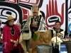 Satsaas litl'xaidaga speaking at at Raven Always Sets Things Right potlatch, Yahgulaanaas/Janaas clan of the Haida